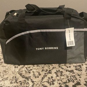 NWT Tony Robbins Black Duffle Gym Bag